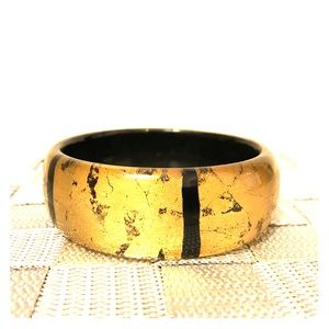 Gold and black pretty bangle bracelet!